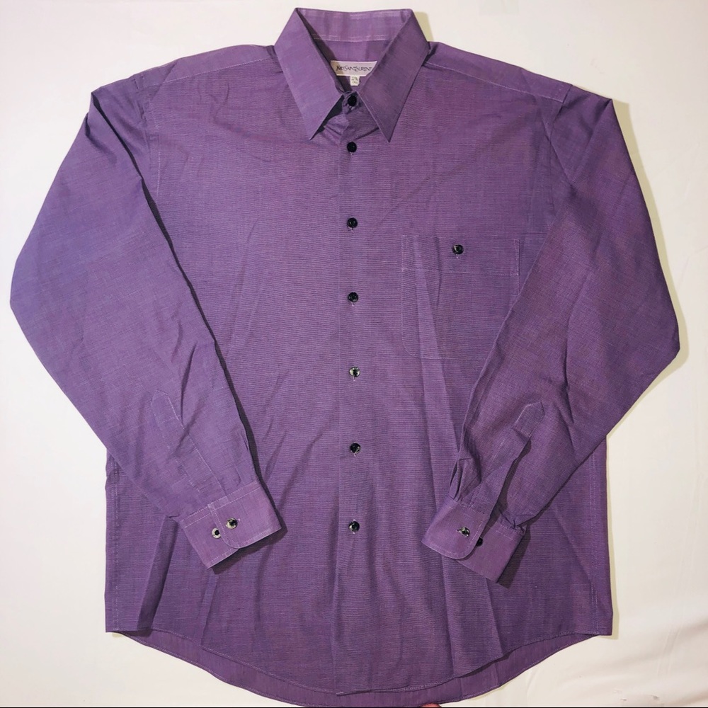 Yves Saint Laurent Mens Dress Shirt 15.5 34/35